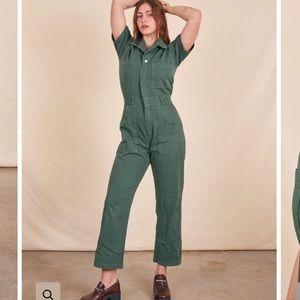 NWT Big Bud Press Short Sleeve Jumpsuit in Emerald, Size Medium (M)